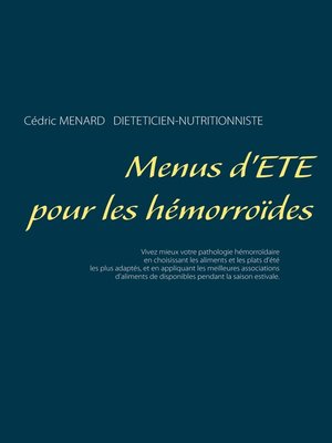 cover image of Menus d'été pour les hémorroïdes